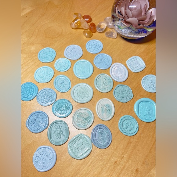 Mint Color! Handcrafted Wax Seals Stamp — Perfect for wedding & ceremonies! - Picture 2 of 3